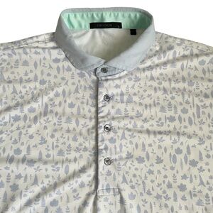 Greyson Golf Performance Polo Shirt Mens Large L All Over Print